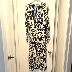 Beautiful Zara Blue & White Dress XXL